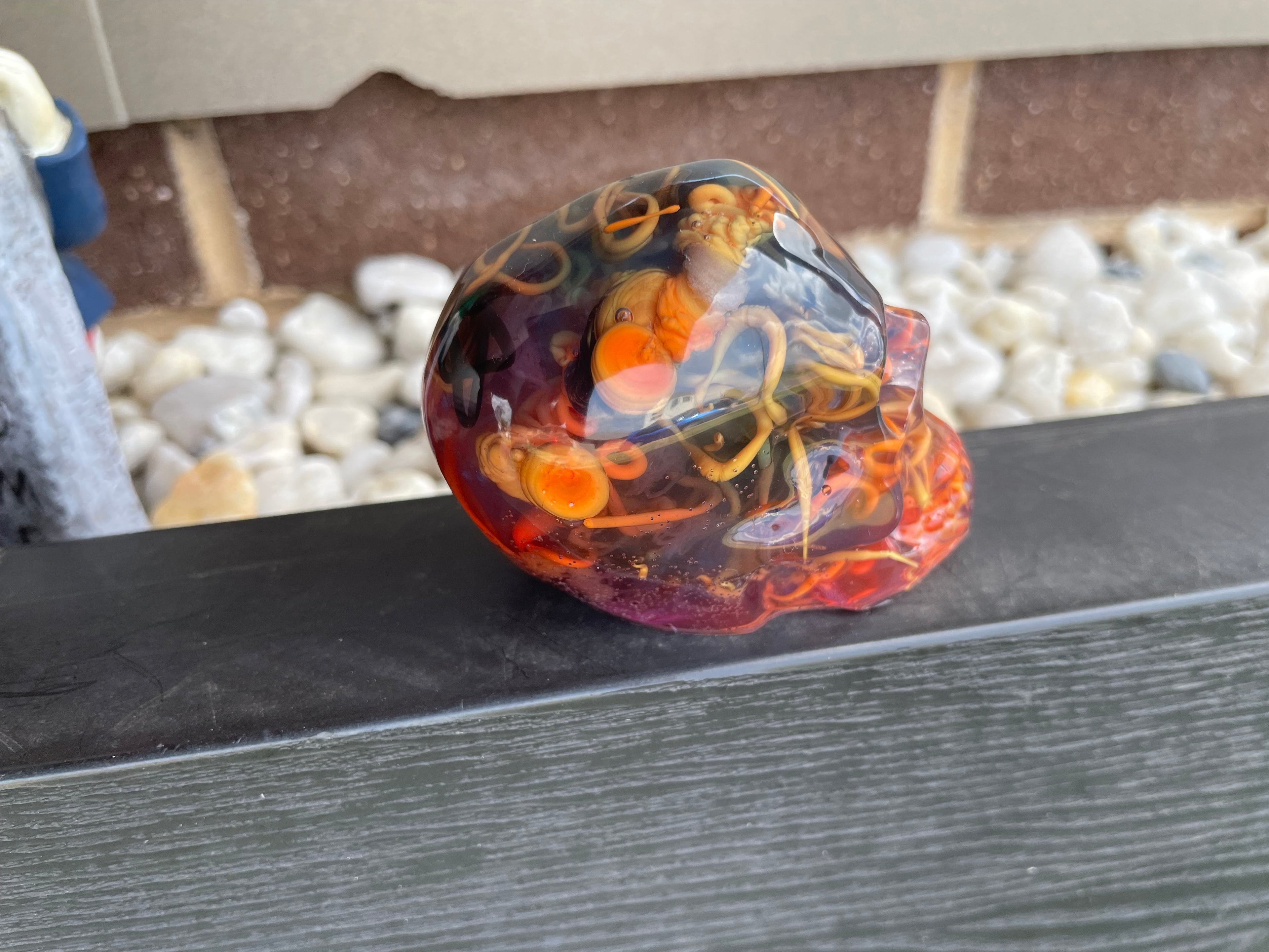 Resin Filament Recycled Skull