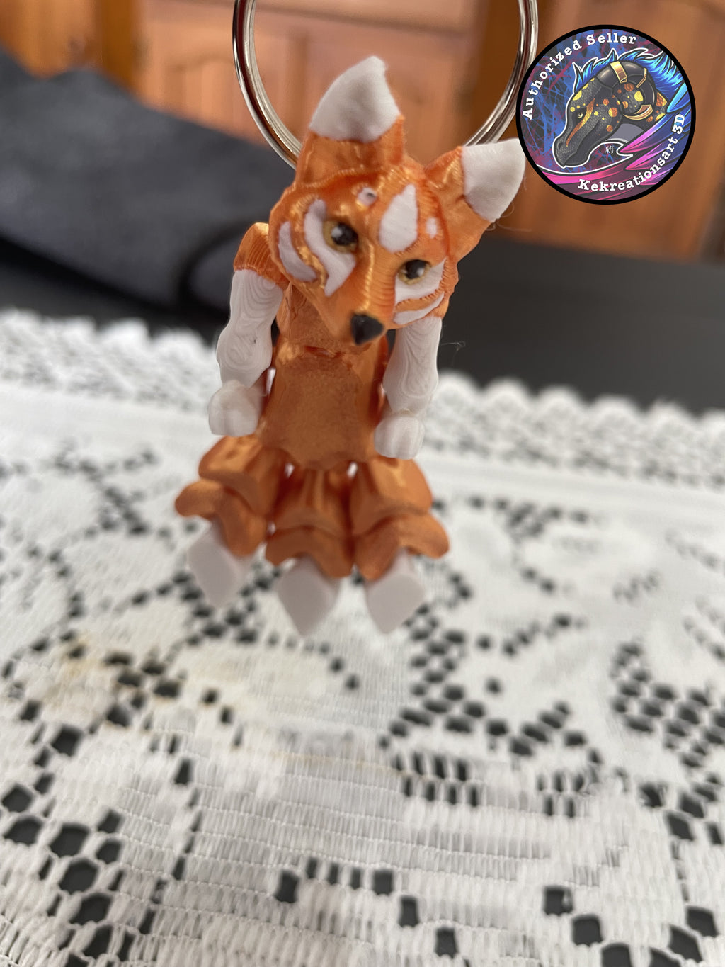 Animal Scruffed Keyring