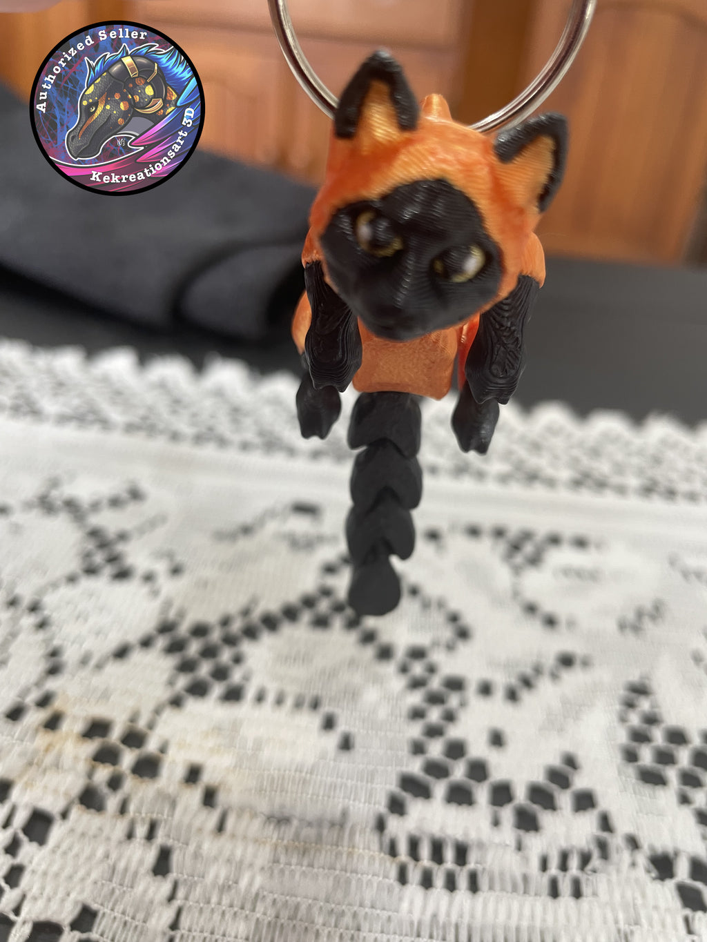 Animal Scruffed Keyring