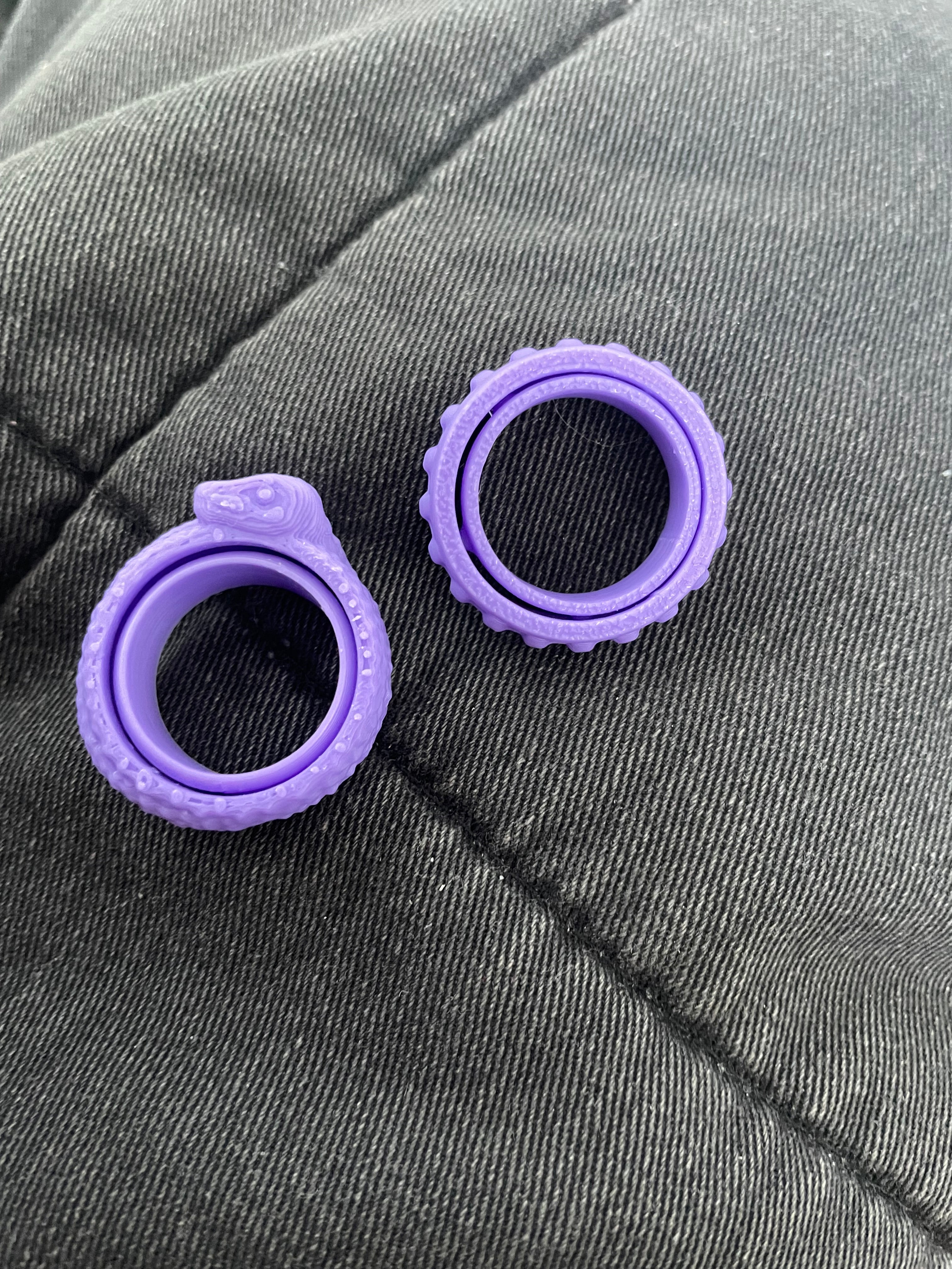 Fidget rings (Snake and bumpy)