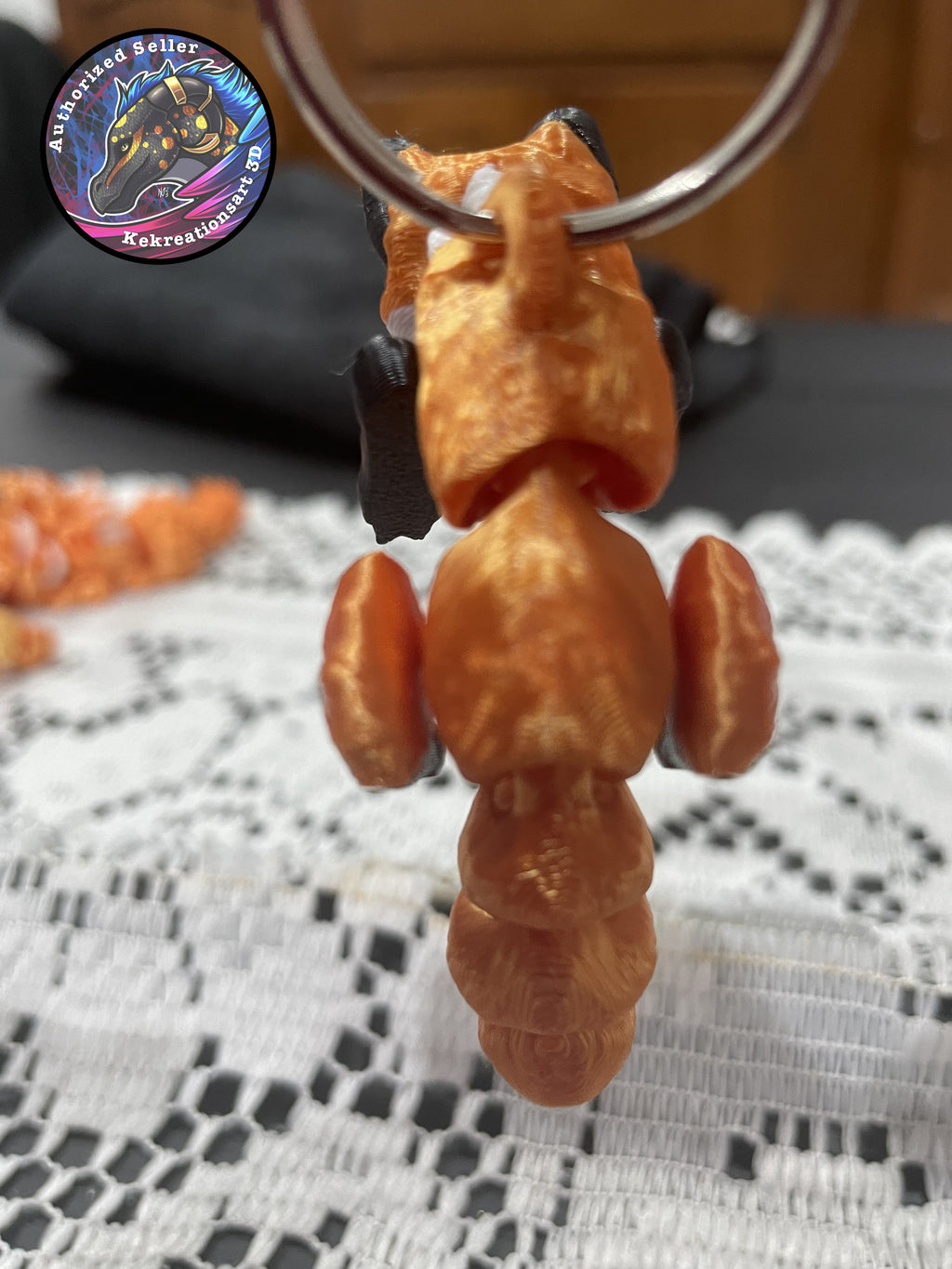 Animal Scruffed Keyring