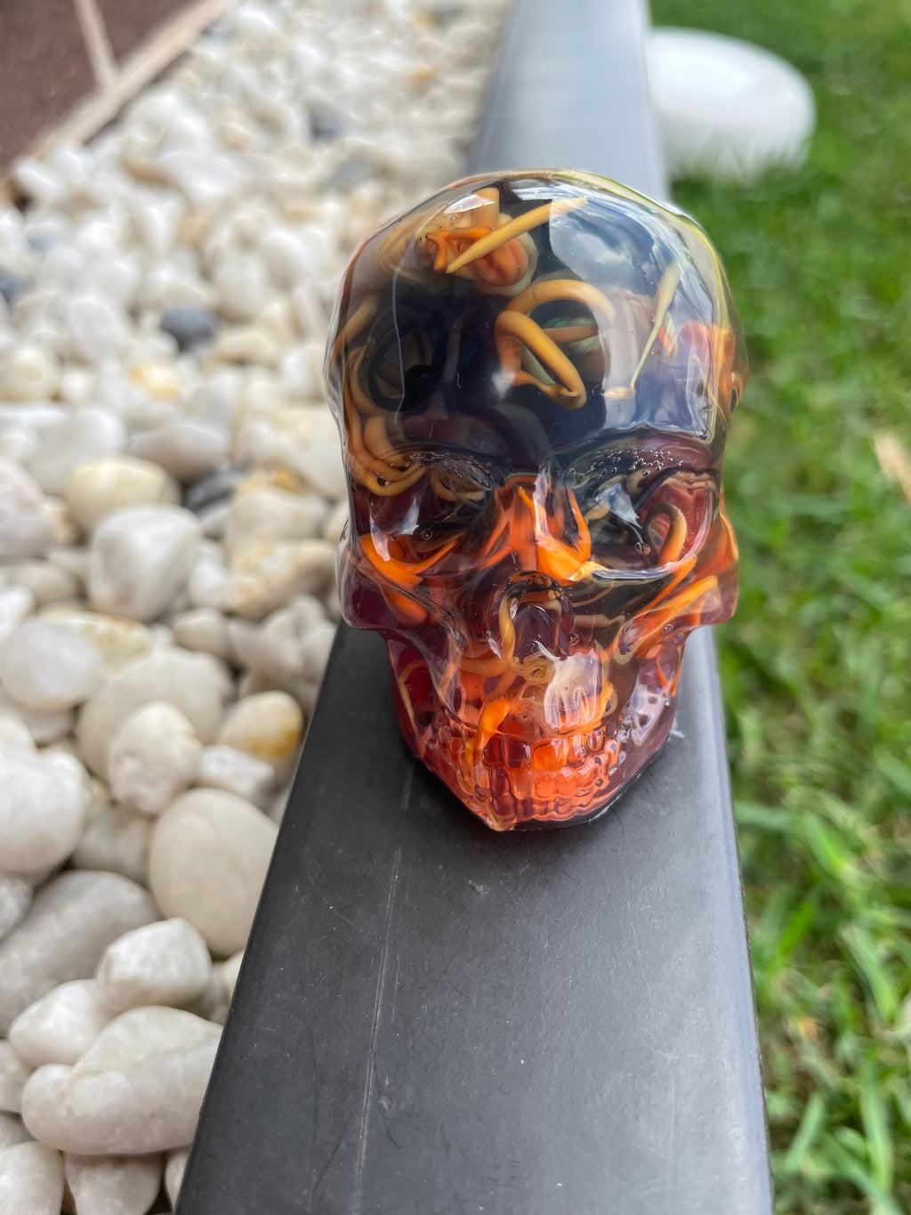 Resin Filament Recycled Skull