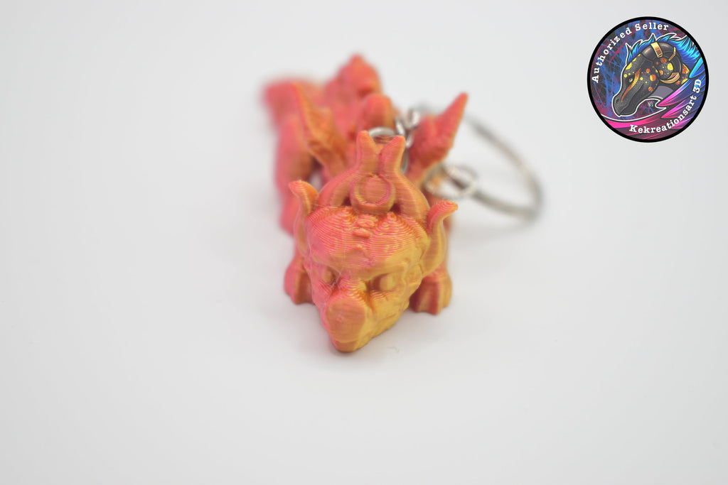Animal Scruffed Keyring