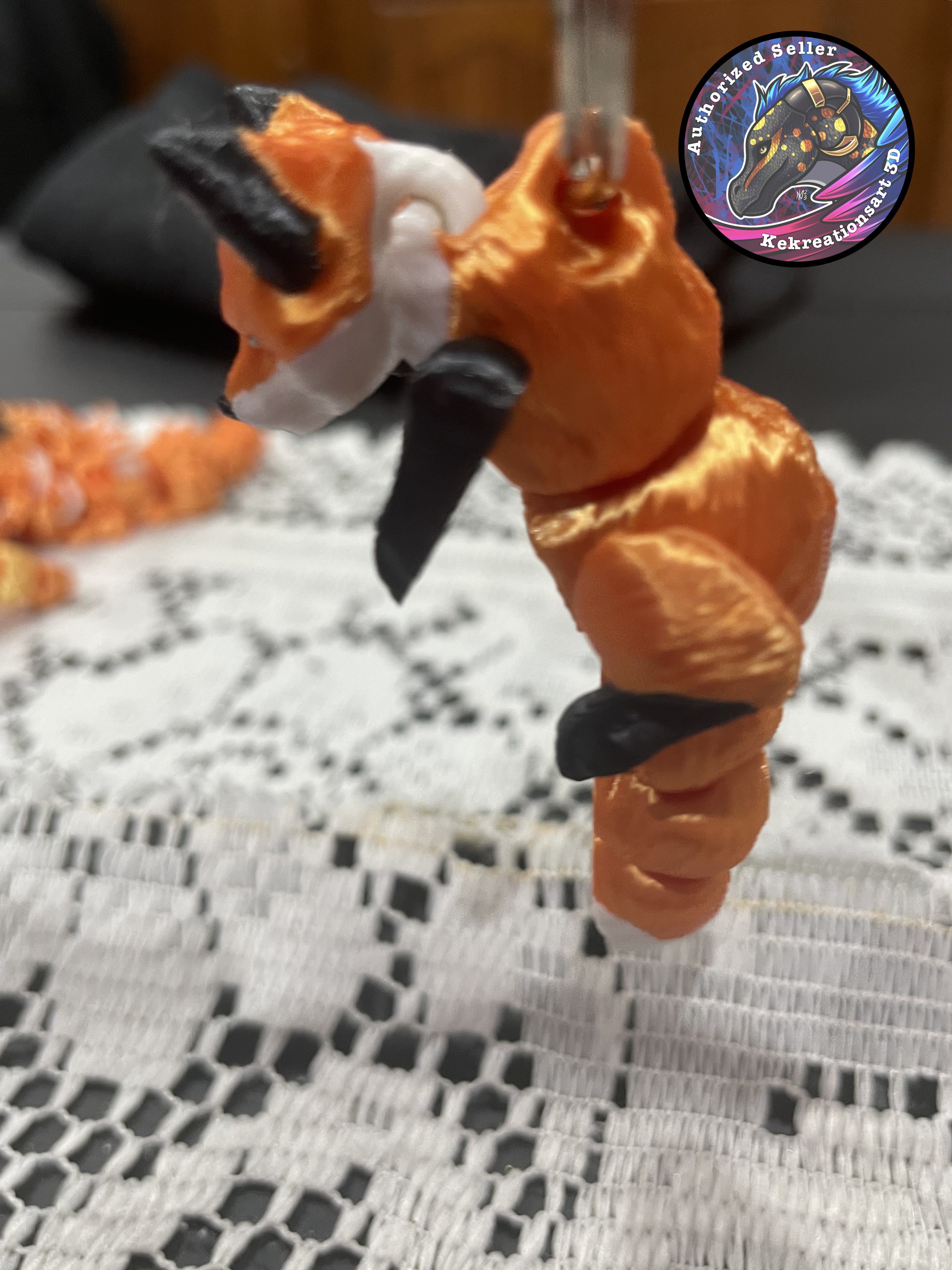 Animal Scruffed Keyring