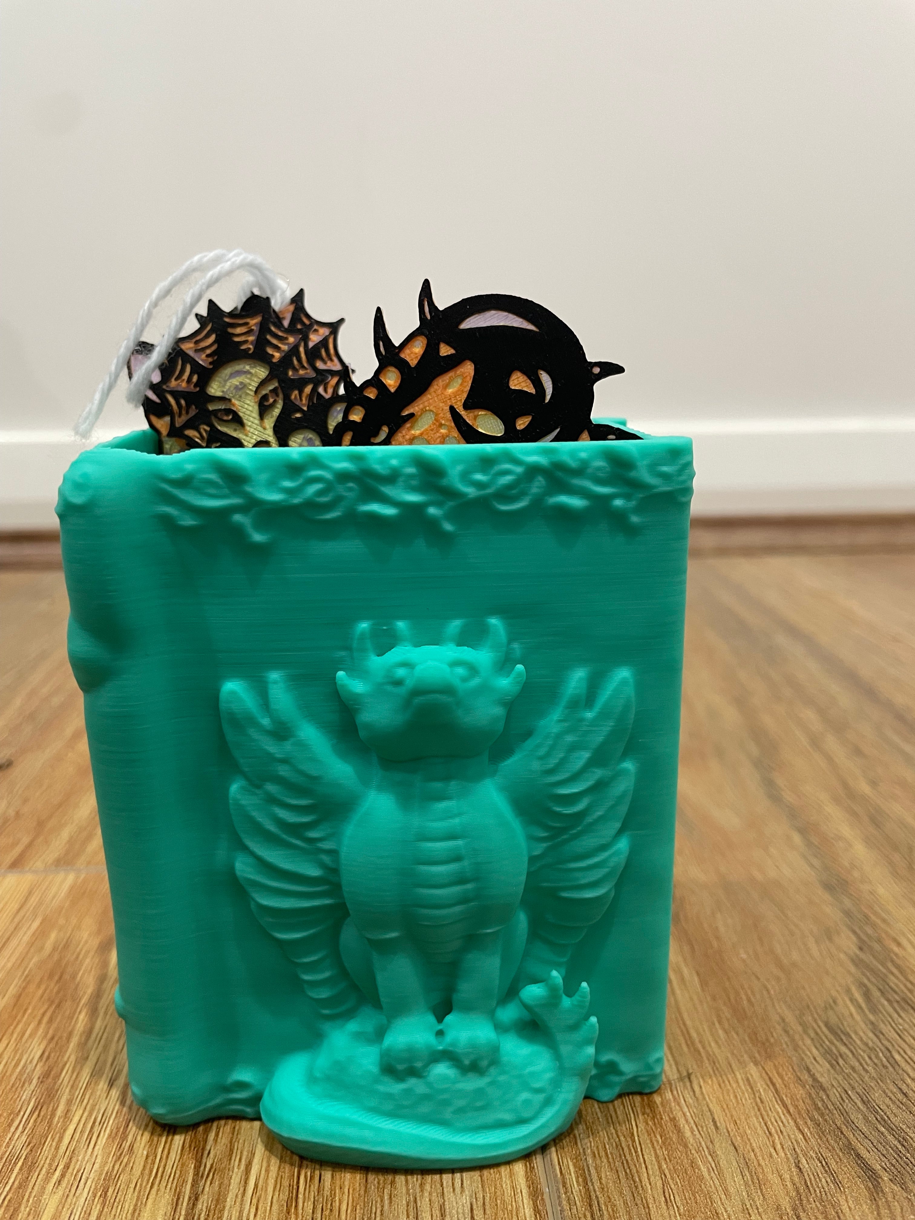 Dragon book themed bookmark holder