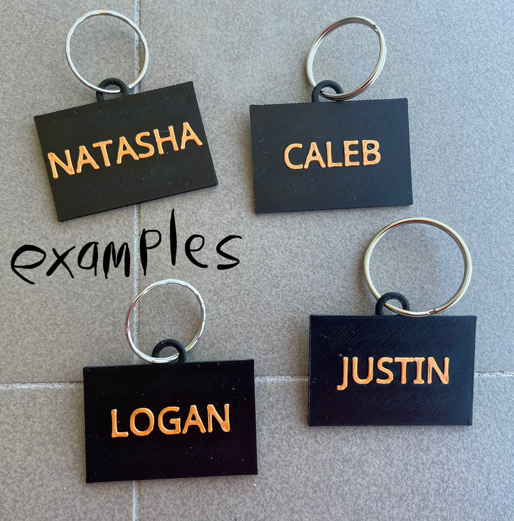 Custom Name Keychain