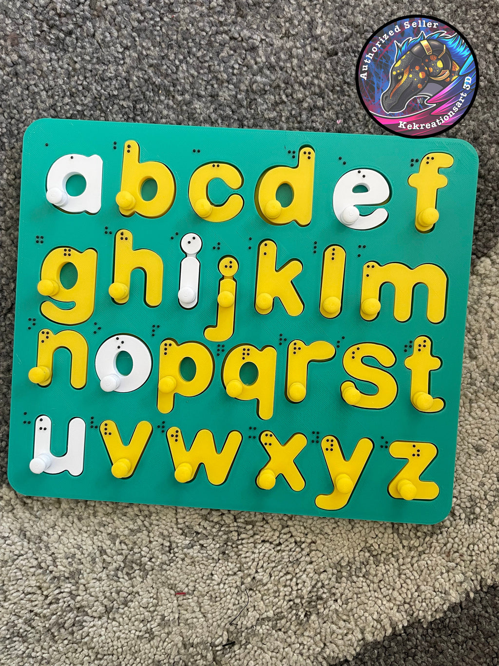 English Alphabet Puzzle - Braille version available