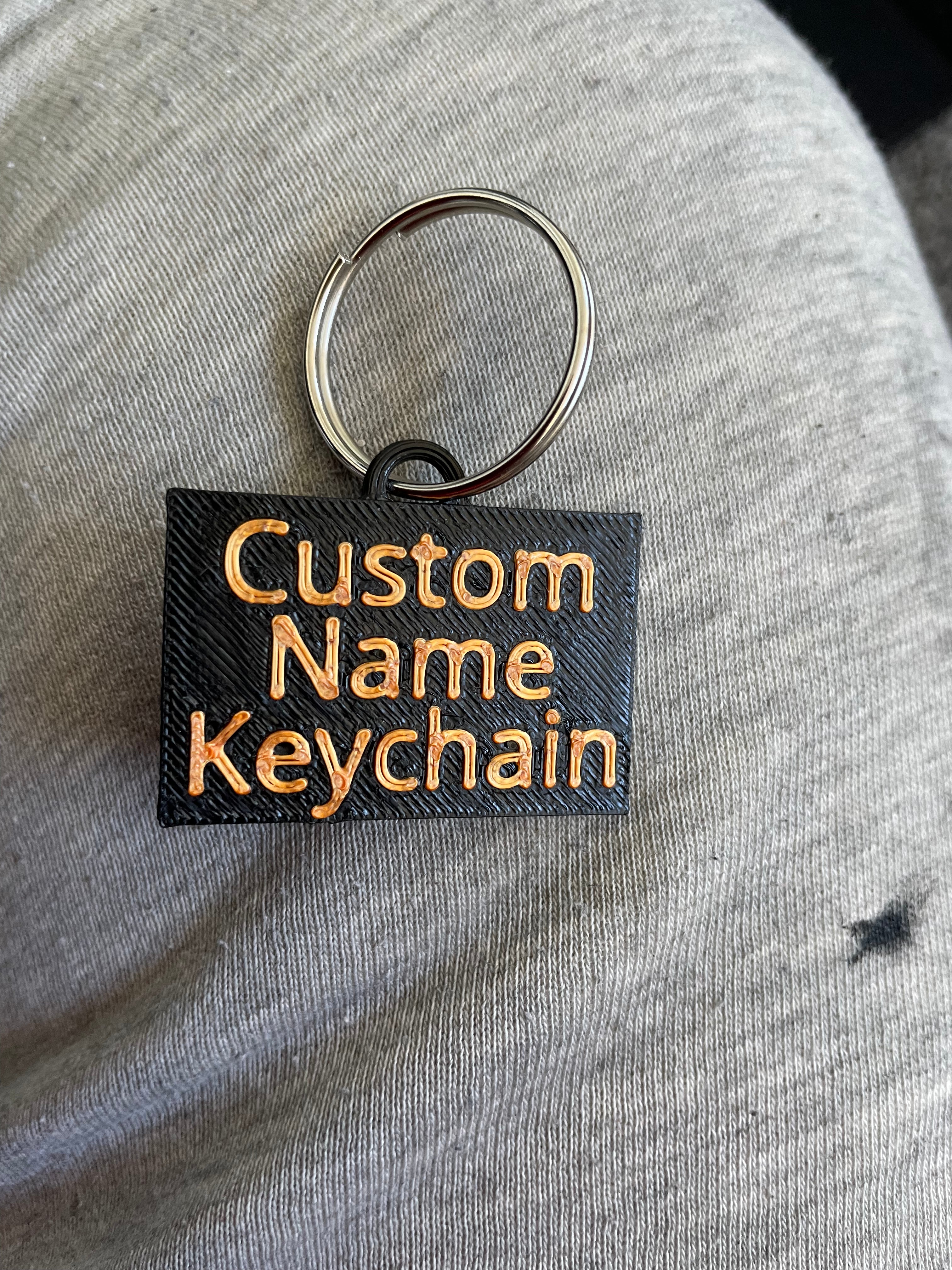 Custom Name Keychain