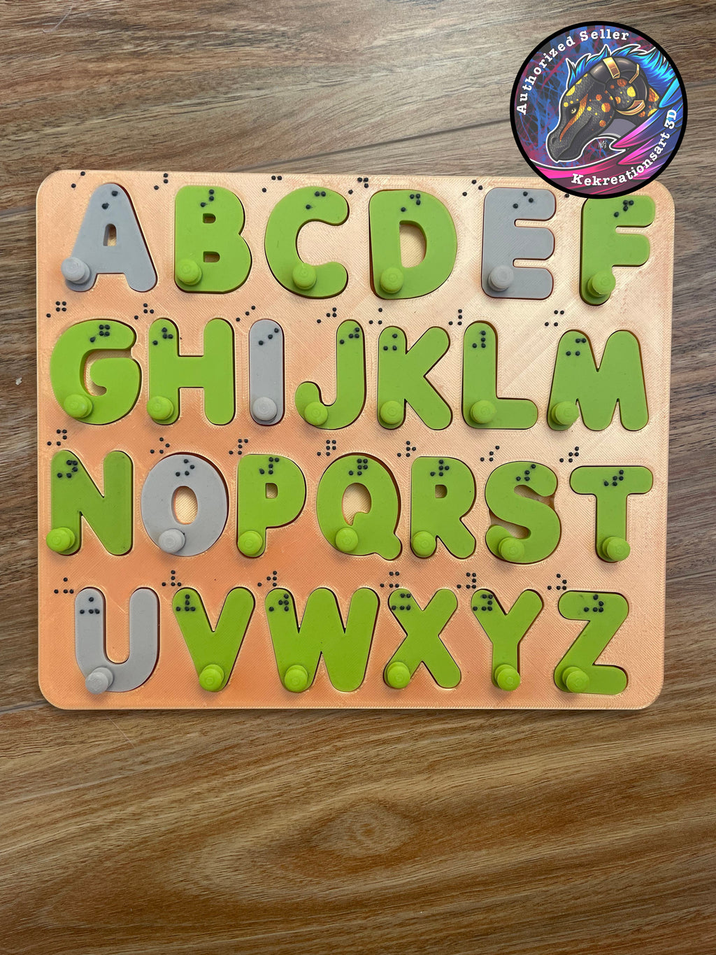 English Alphabet Puzzle - Braille version available