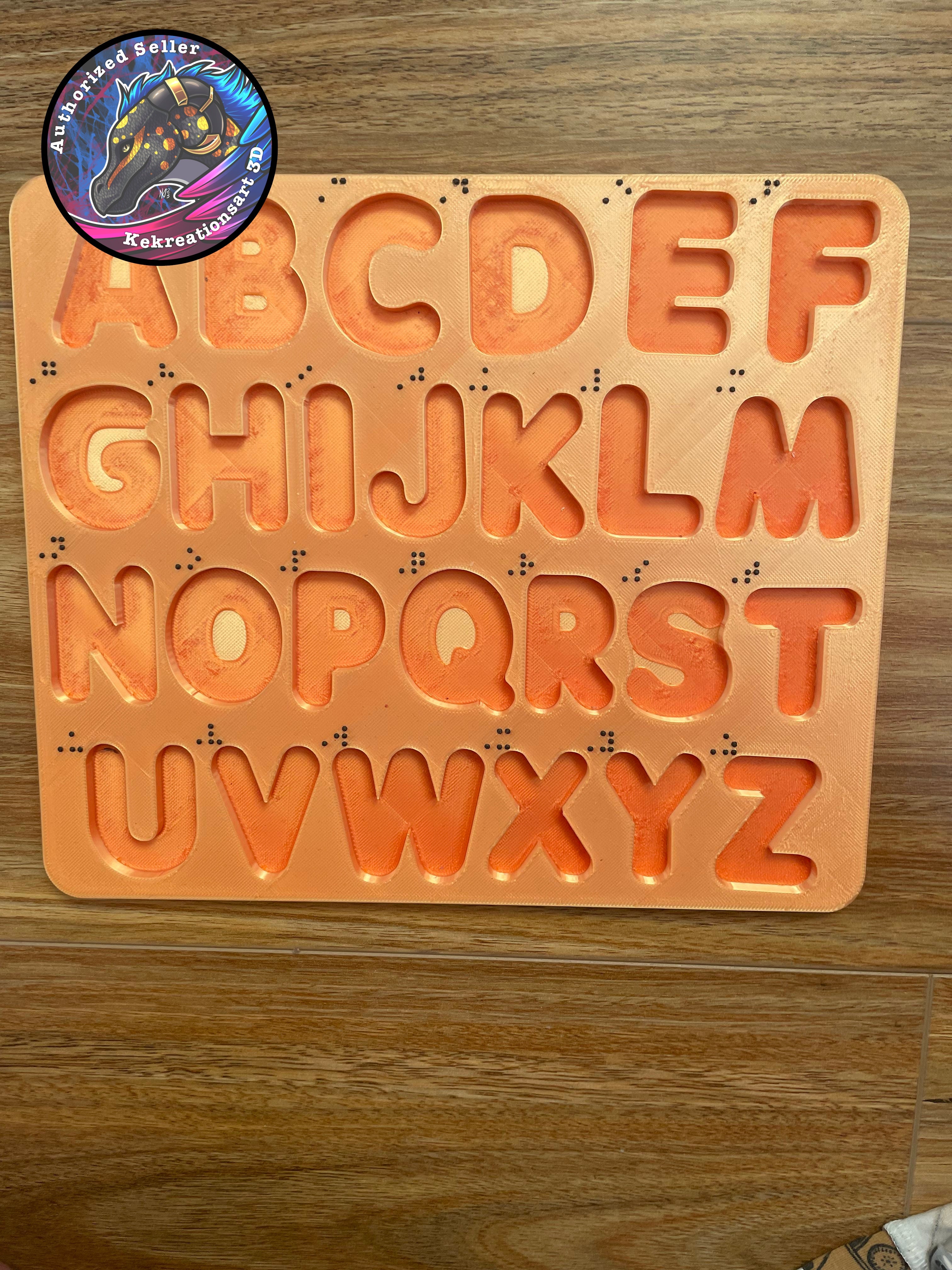 English Alphabet Puzzle - Braille version available