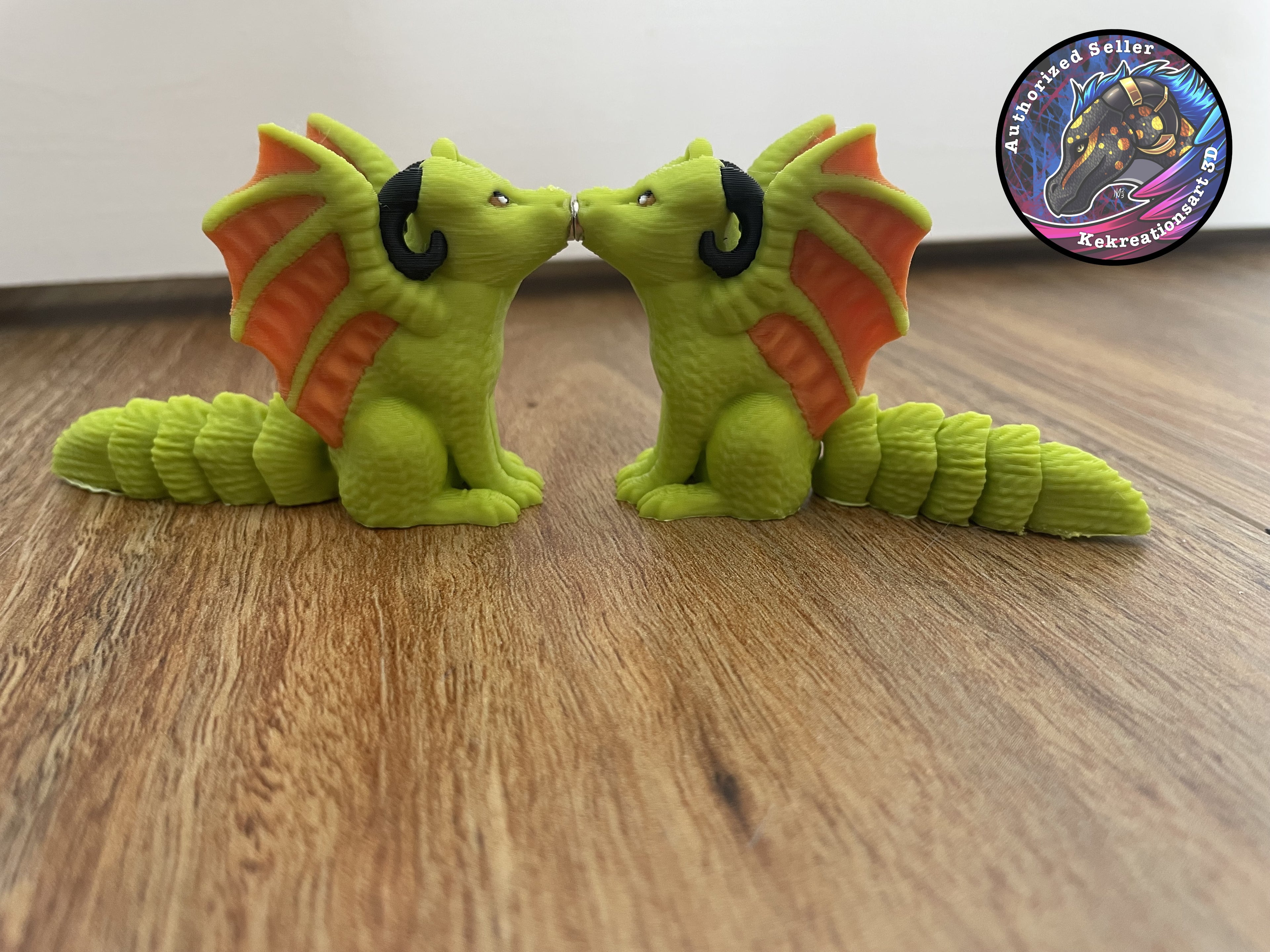 Dragon/Fox Magnet Kissing (Set of 2)