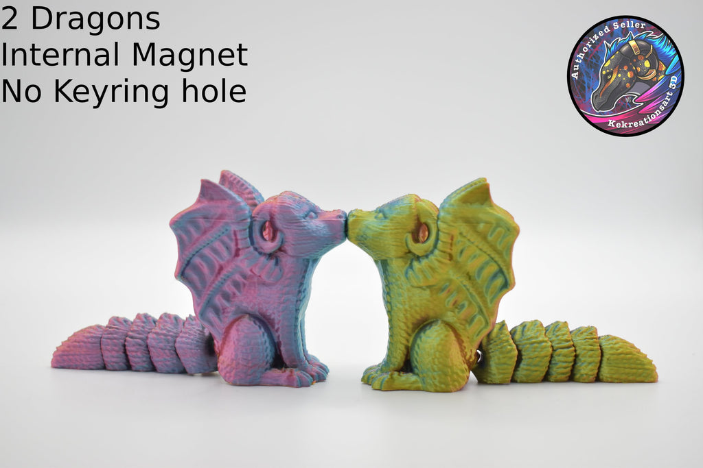 Dragon/Fox Magnet Kissing (Set of 2)