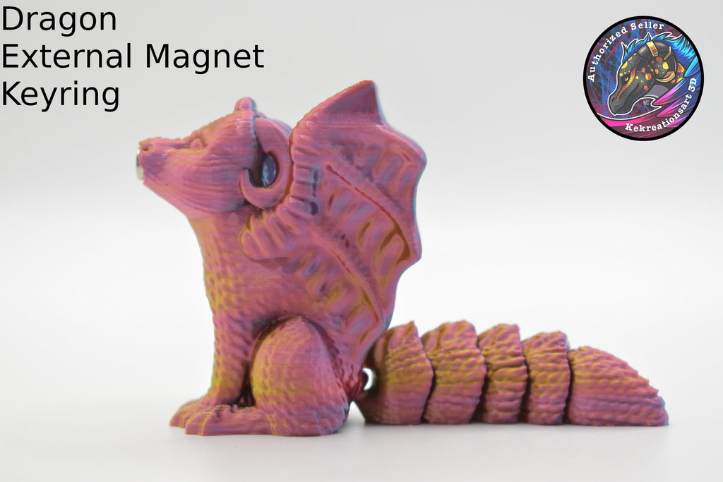Dragon/Fox Magnet Kissing (Set of 2)